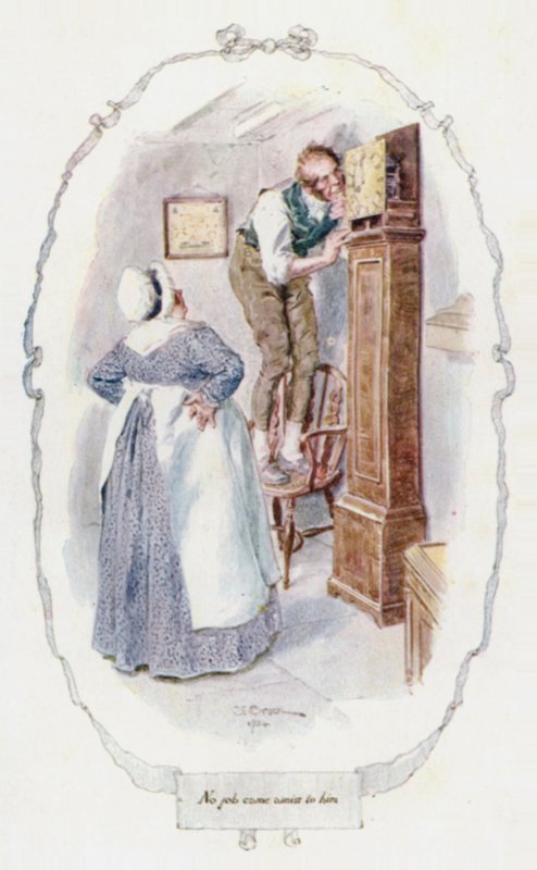 Hänelle ei tullut mitään työtä (väri litho) tekijältä Charles Edmund Brock