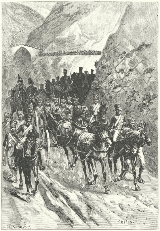 Massenan vetäytyminen Ciudad Rodrigoon tekijältä Charles Edouard Delort