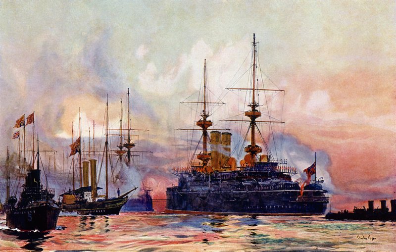 Prince George Spitheadissa: Kuningatar Victorian laivastorekviemi: The Naval Requiem of Queen Victoria tekijältä Charles Edward Dixon