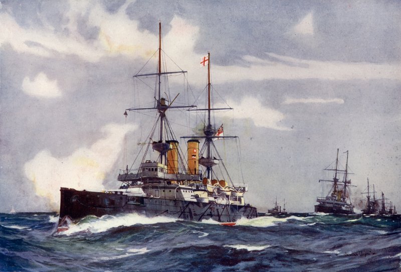 Revenge Leader Lee Line of the Reserve Squadron, 1901 tekijältä Charles Edward Dixon