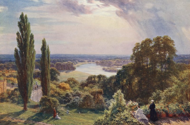 Thames Richmond Hilliltä (värilitro) tekijältä Charles Edward Johnson