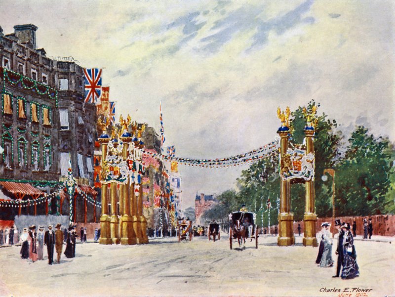 Piccadillylla kesäkuussa 1902 tekijältä Charles Edwin Flower