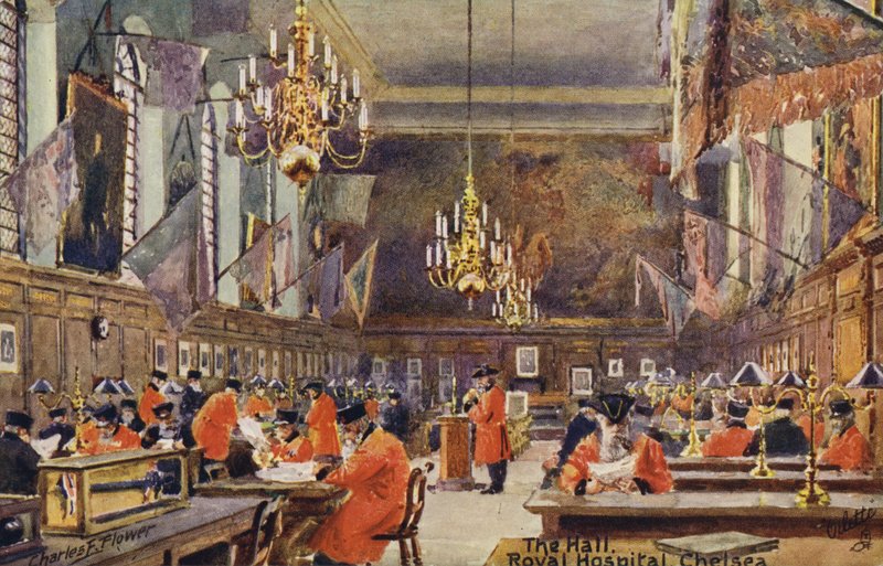 Hall, Chelsean kuninkaallinen sairaala tekijältä Charles Edwin Flower