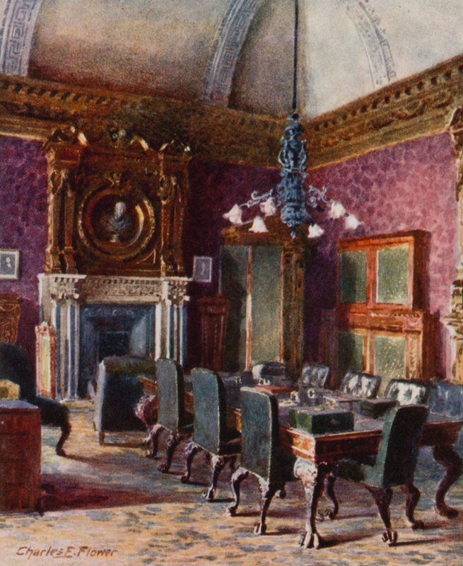 Treasury Board Room, valtiovarainministerin toimisto tekijältä Charles Edwin Flower