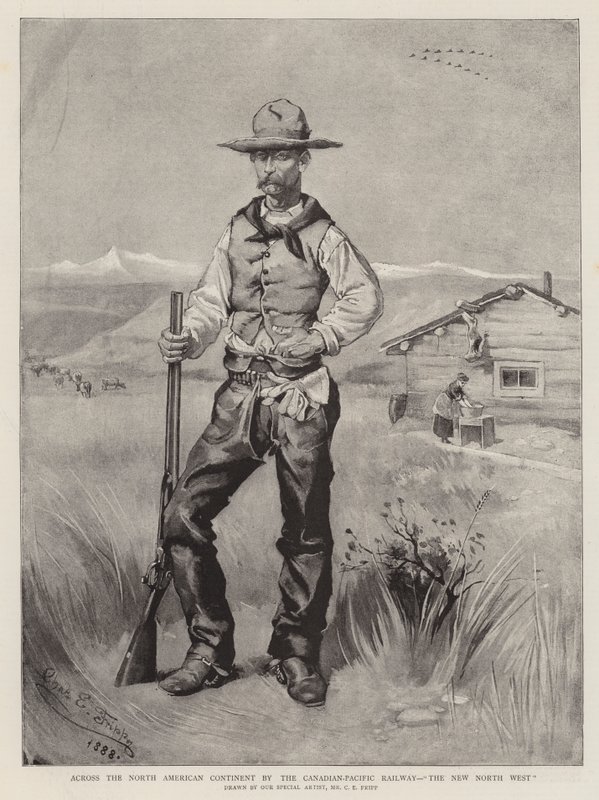Pohjois-Amerikan mantereen poikki Kanadan ja Tyynenmeren rautatietä pitkin, New North West tekijältä Charles Edwin Fripp