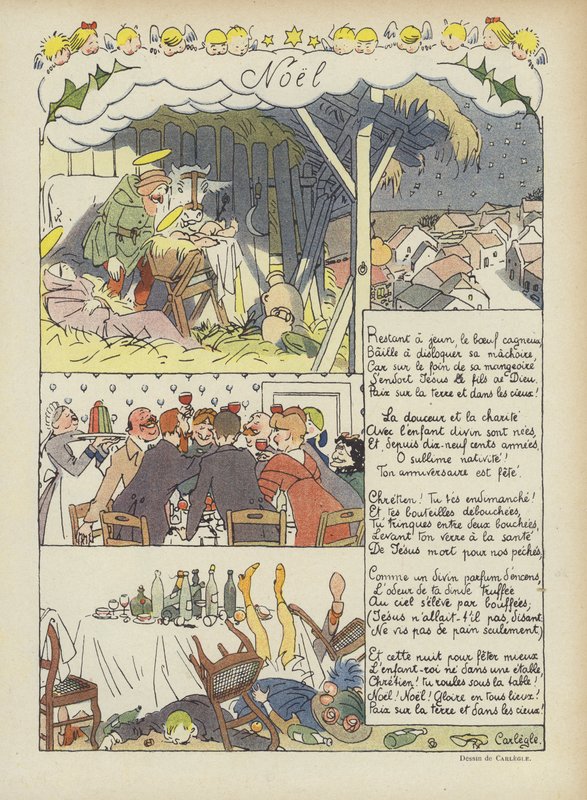 Joulu. Kuvitus Le Rirelle tekijältä Charles Emile Egli