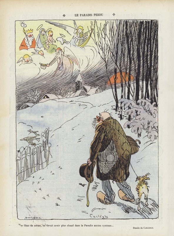 Kadotettu paratiisi. Kuvitus Le Rirelle tekijältä Charles Emile Egli