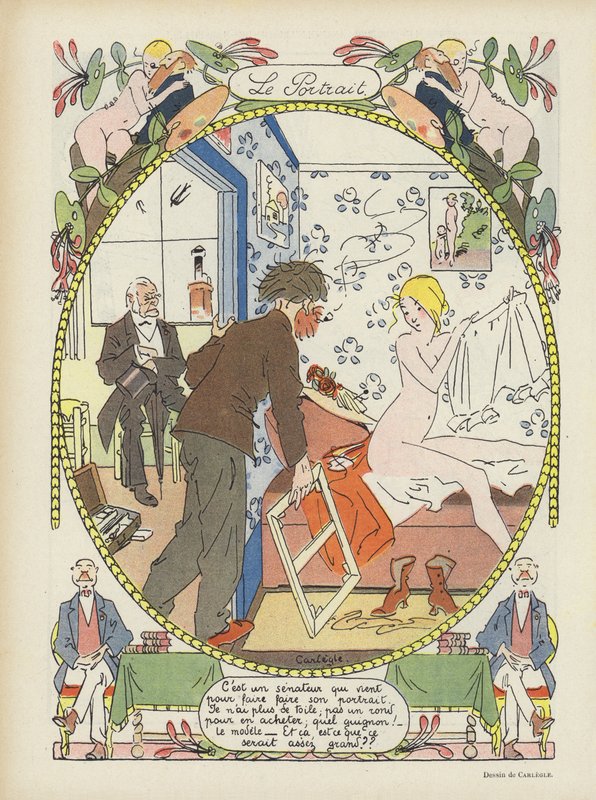 muotokuva. Kuvitus Le Rirelle tekijältä Charles Emile Egli