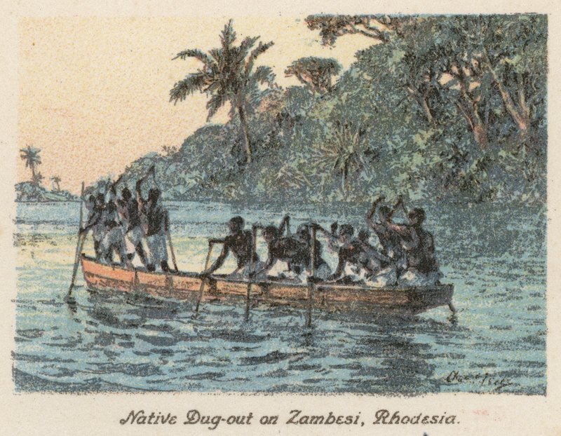 Etelä-Afrikka: Rhodesia (värilitografia). tekijältä Charles Ernest Peers