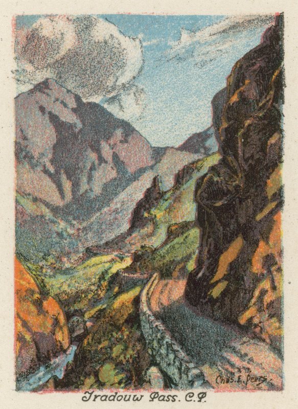 Etelä-Afrikka: Tradouw Pass, CP (värilitro). tekijältä Charles Ernest Peers