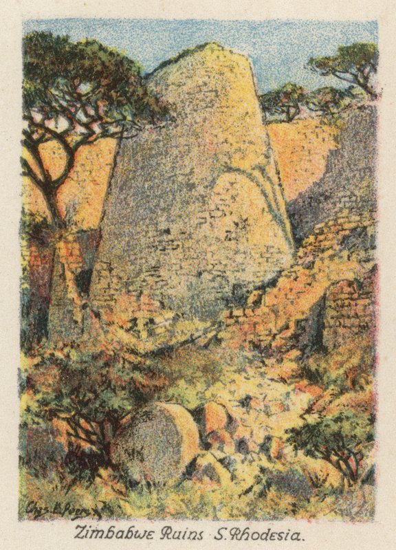 Etelä-Afrikka: Rhodesia (värilitra): Zimbabwen rauniot, Etelä-Rhodesia (värilitra) tekijältä Charles Ernest Peers