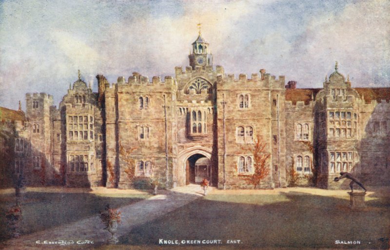 Knole House: Green Court, itä (värilitra) tekijältä Charles Essenhigh Corke