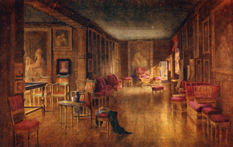 Knole House: Leicester Gallery (värilitografia). tekijältä Charles Essenhigh Corke