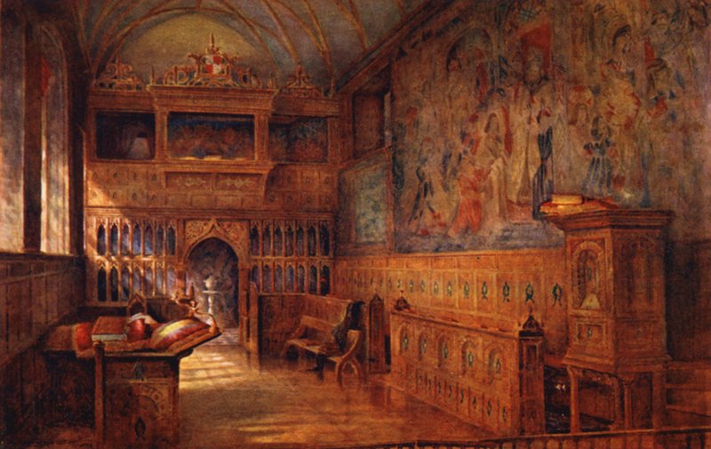 Knole House: The Chapel (värilitografia) tekijältä Charles Essenhigh Corke