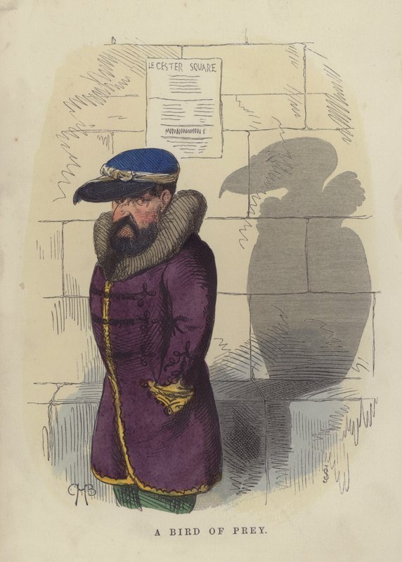 Petolintu (värillinen kaiverrus) tekijältä Charles Henry Bennett