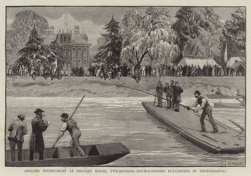 Onkimisturnaus Orleans Housessa, Twickenham, kaksikätinen perhonheitto ammattilaisten toimesta tekijältä Charles J. Staniland