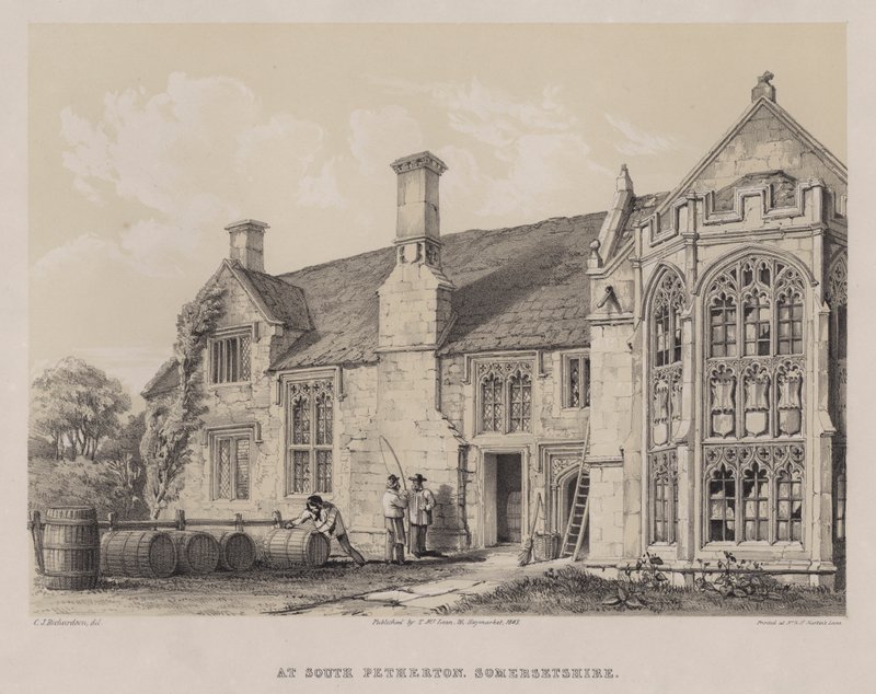 South Pethertonissa, Somersetshiressä (väri litho) tekijältä Charles James Richardson