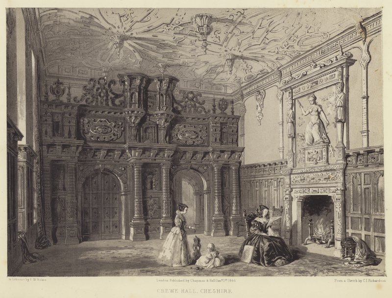 Crewe Hall, Cheshire tekijältä Charles James Richardson