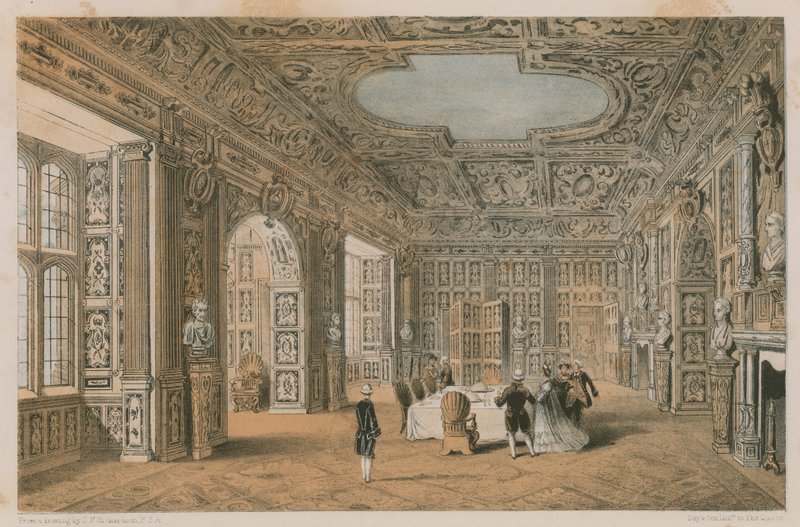 Kullattu huone, Holland House tekijältä Charles James Richardson