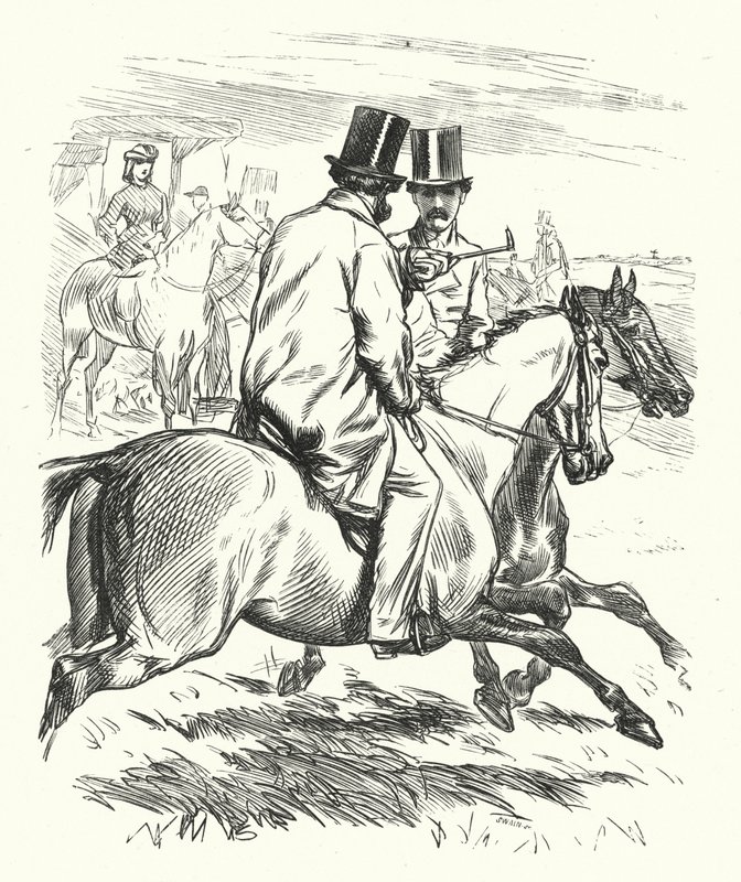 Hopeakenkä (kaiverrus) tekijältä Charles Keene