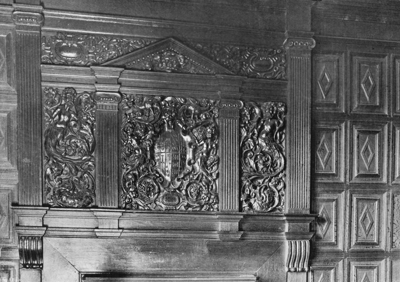 Savupiippu, Boynton Room, vuodelta 1575 tekijältä Charles Latham