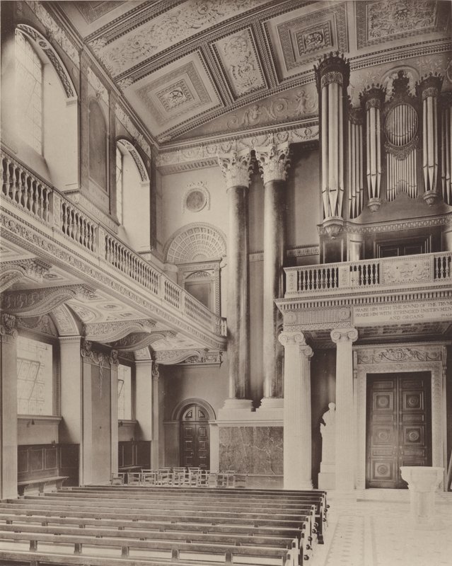 Greenwichin sairaala, kappelin sisätilat tekijältä Charles Latham