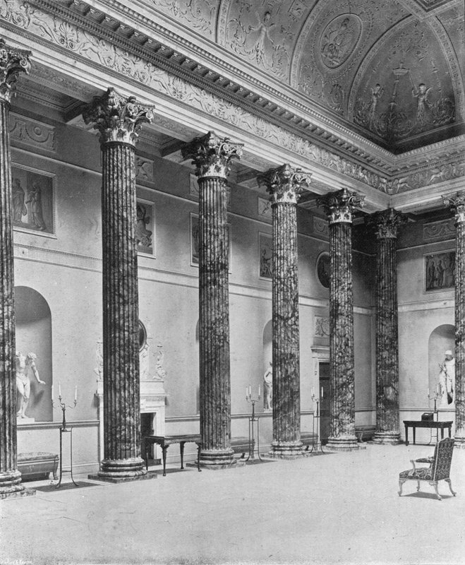 Kedleston Hall: Marble Hall (m/v kuva) tekijältä Charles Latham