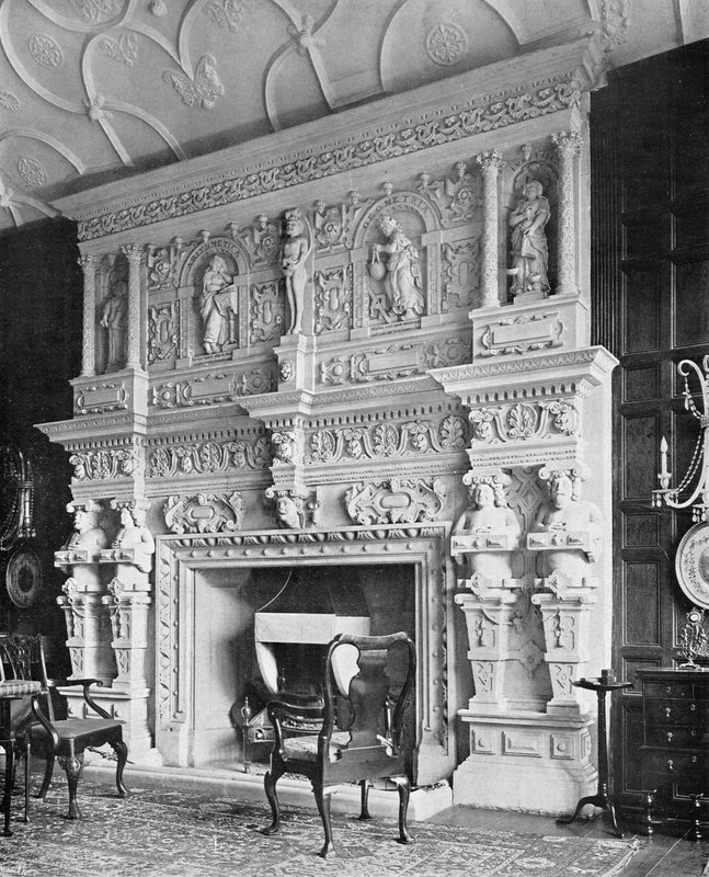 The Chimney Piece in the Drawing Room, South Wraxall Manor, julkaisusta 