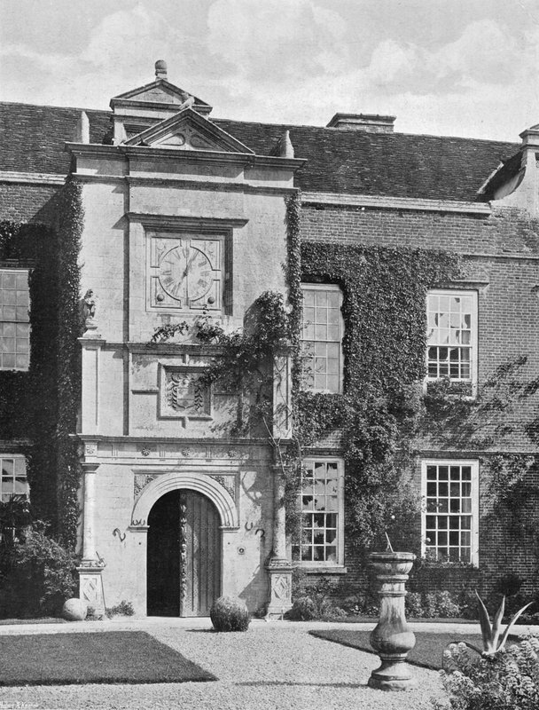 Rushbrooke Hallin sisäänkäynti tekijältä Charles Latham