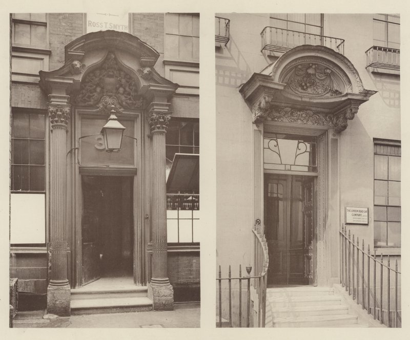 Two London Doorways, Mark Lane, East Central, Grosvenor Road, South West tekijältä Charles Latham