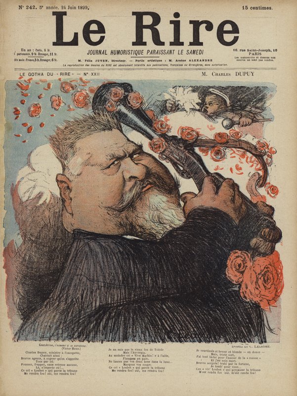 Charles Dupuy, kuvitus Le Rirelle tekijältä Charles Leandre