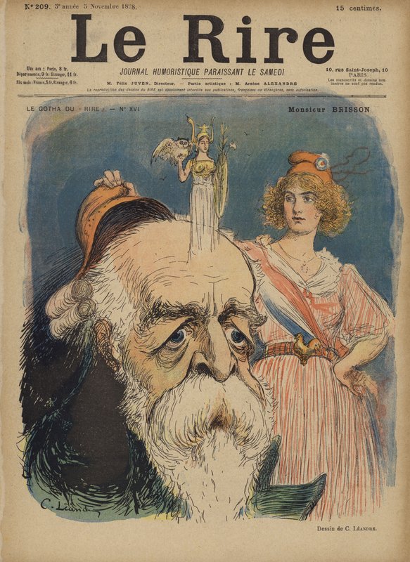 Henri Brisson, kuvitus Le Rirelle tekijältä Charles Leandre