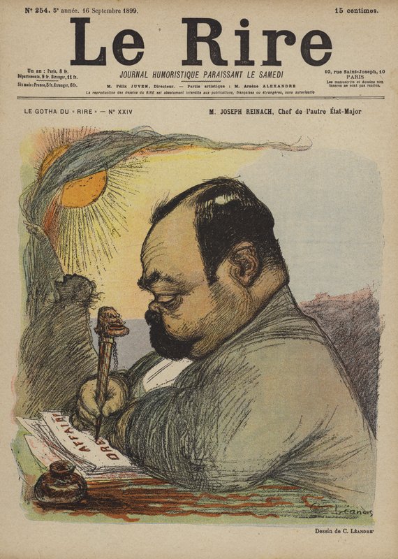 Joseph Reinach, kuvitus Le Rirelle tekijältä Charles Leandre