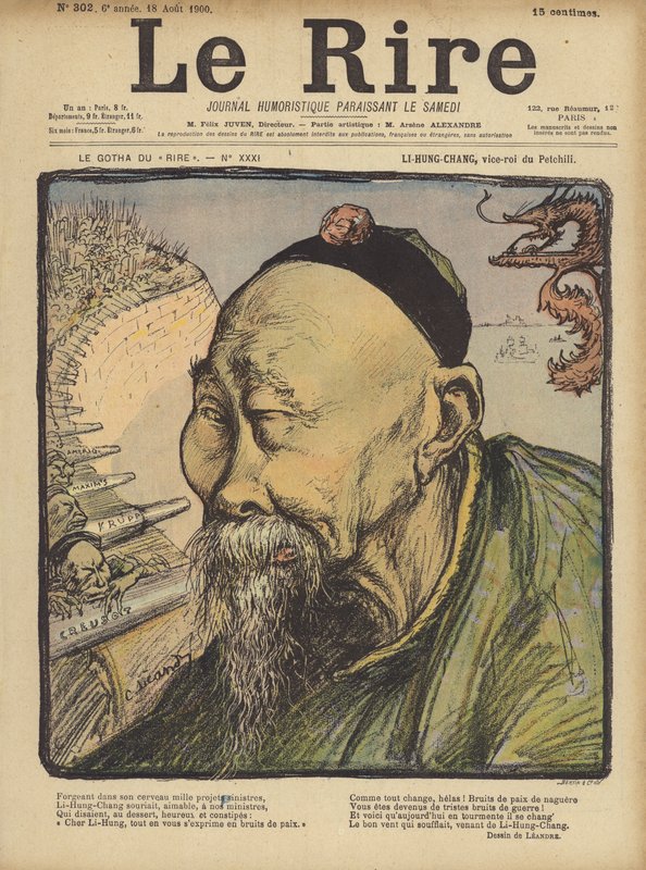 Li Hung Chang, kuvitus Le Rirelle tekijältä Charles Leandre