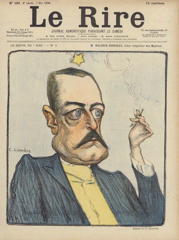 Waldeck-Rousseau, kuvitus Le Rirelle tekijältä Charles Leandre