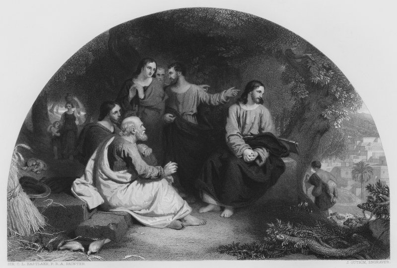 Crist lamentant sobre Jerusalem, de la imatge de la Galeria Vernon (gravat) finlandès tekijältä Charles Lock (after) Eastlake