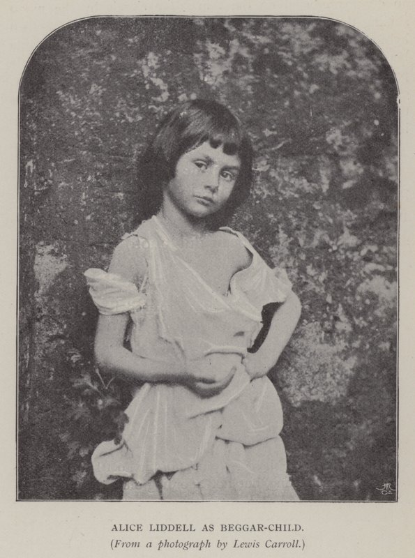 Alice Liddell kerjäläisenä (m/w kuva) tekijältä Charles Lutwidge Dodgson