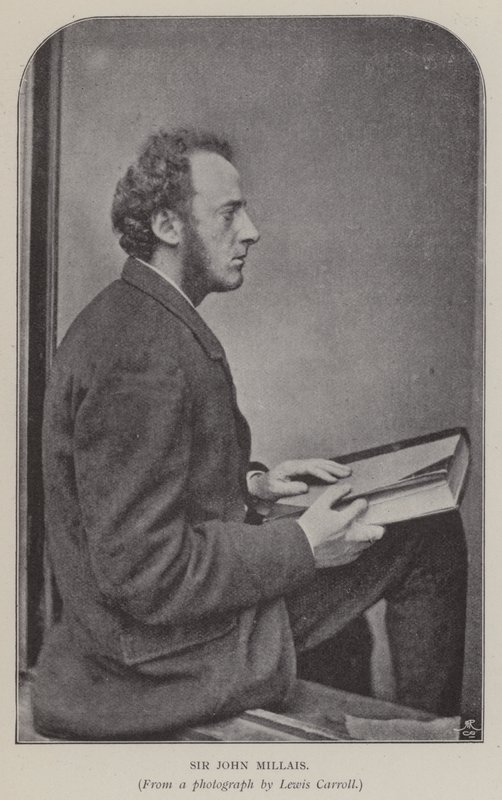 Sir John Millais (m/w kuva) tekijältä Charles Lutwidge Dodgson