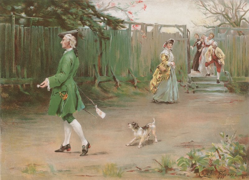 Ensimmäinen huhtikuu (chromolitho) tekijältä Charles MacIvor or MacIver Grierson