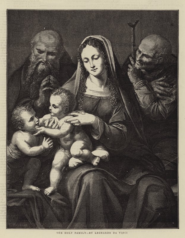Pyhä perhe, Leonardo da Vinci tekijältä Charles Maurand