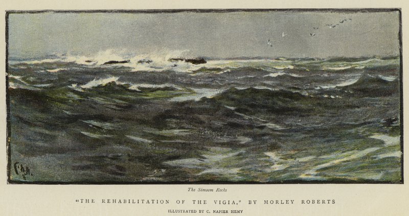 Kuvitus Vigian kunnostukseen, Morley Roberts tekijältä Charles Napier Hemy