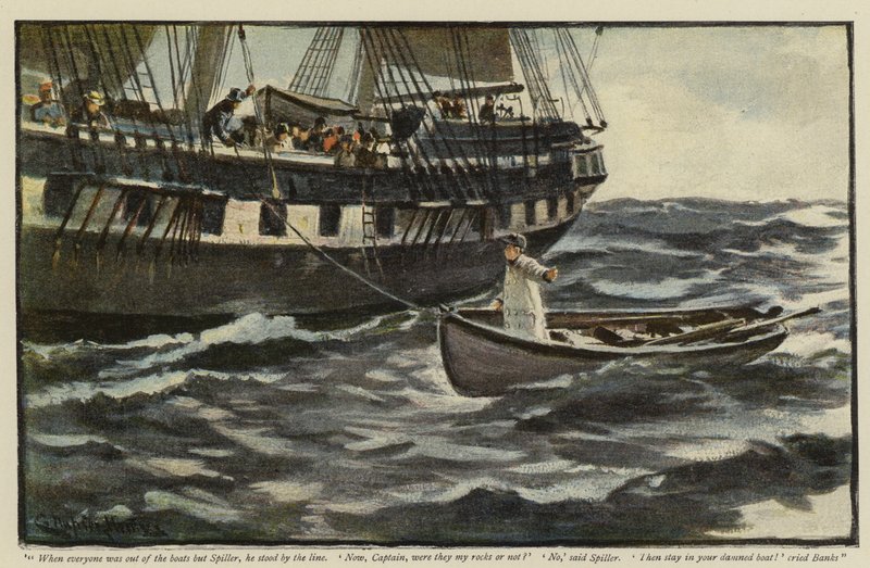 Kuvitus Vigian kunnostukseen, Morley Roberts tekijältä Charles Napier Hemy
