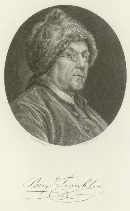 Benjamin franklin tekijältä Charles Nicolas II Cochin