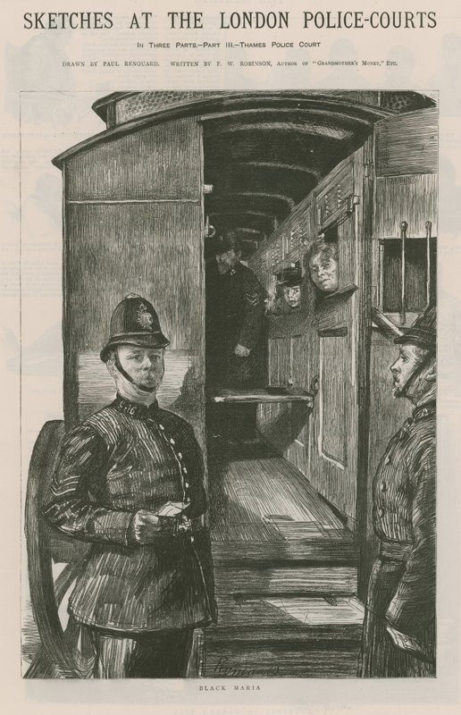 Luonnokset Lontoon poliisituomioistuimissa tekijältä Charles Paul Renouard