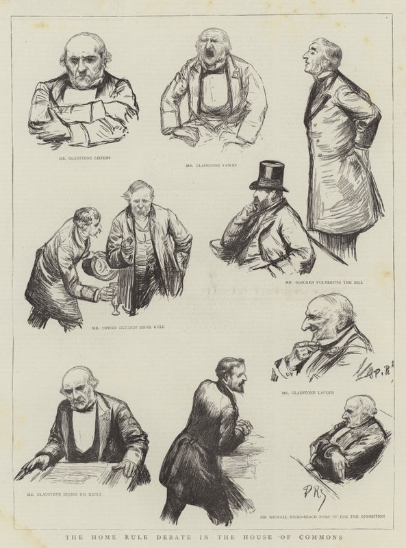 Home Rule -keskustelu alahuoneessa tekijältä Charles Paul Renouard