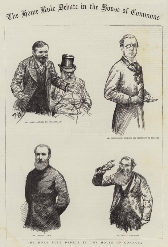 Home Rule -keskustelu alahuoneessa tekijältä Charles Paul Renouard