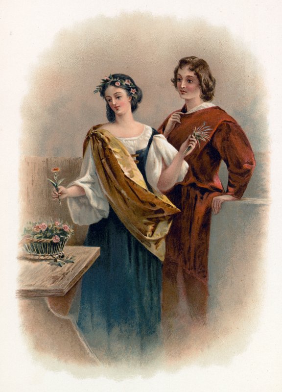 Florizel ja Perdita Talven tarinasta tekijältä Charles Robert Leslie