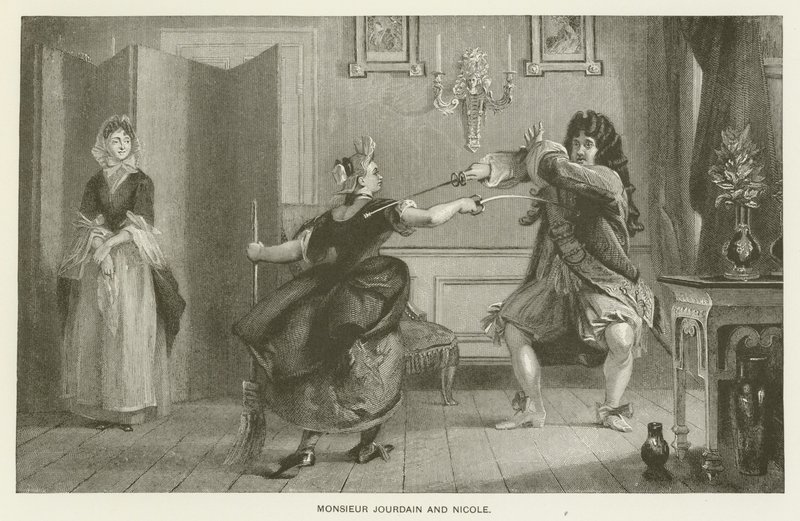 Monsieur Jourdain ja Nicole tekijältä Charles Robert Leslie