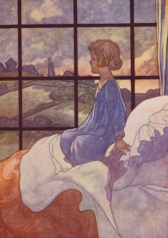 Punainen taivas aamulla (värilitografia) tekijältä Charles Robinson