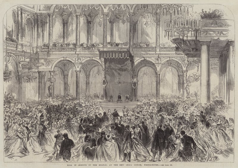 Ball in Honor of the Sultan, New India Office, Westminster tekijältä Sir John Charles Robinson